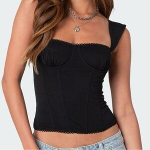 Black Edikted corset top